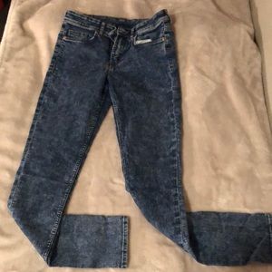 High rise skinny jeans